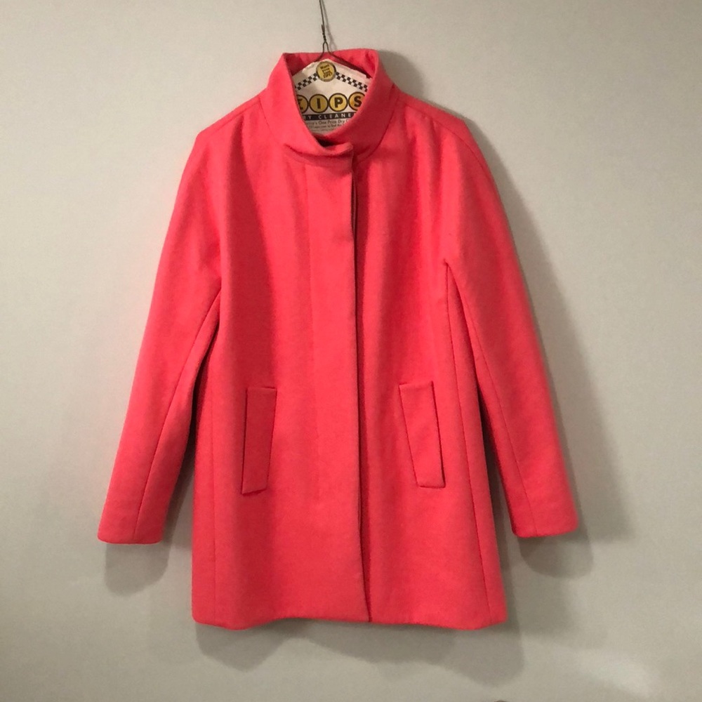 Coral Pea Coat